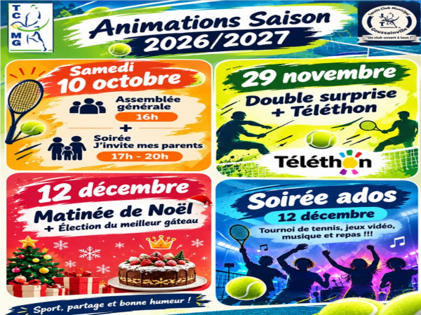 Animation Saison 2026/2027